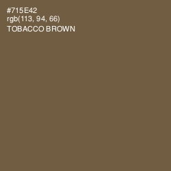 #715E42 - Tobacco Brown Color Image